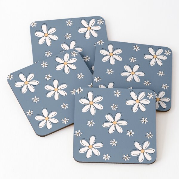 Item preview, Captivating white daisies digital pattern designed and sold by VirtualPalette.