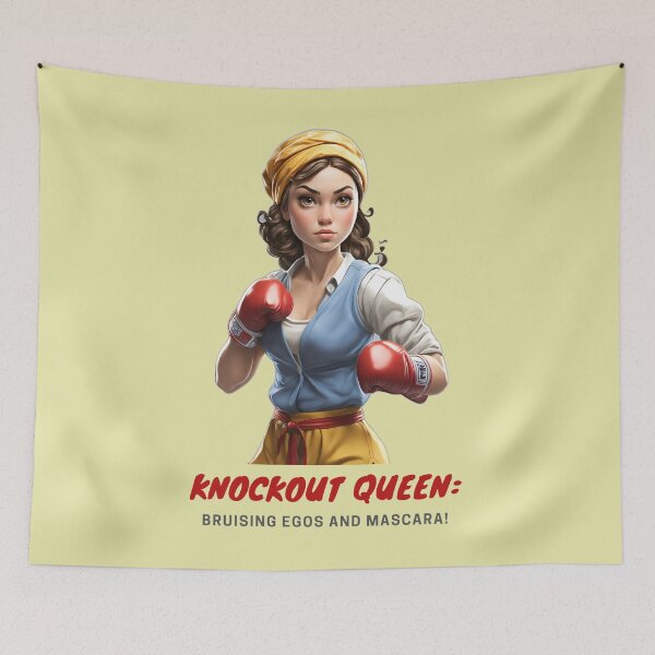 Item preview, Knockout Queen Female Boxing Fighter designed and sold by ojdart.