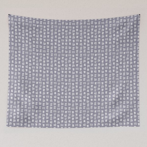 Item preview, Triad Lines in White on Navy designed and sold by Meena-and-Fox.