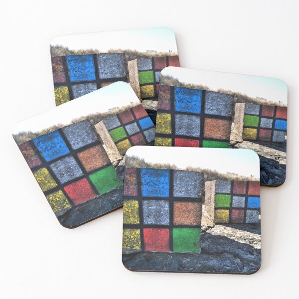 Item preview, Rubic's Cube decorated beach defence block designed and sold by Richard Flint.