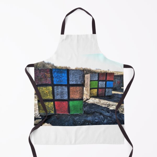 Item preview, Rubic's Cube decorated beach defence block designed and sold by Richard Flint.