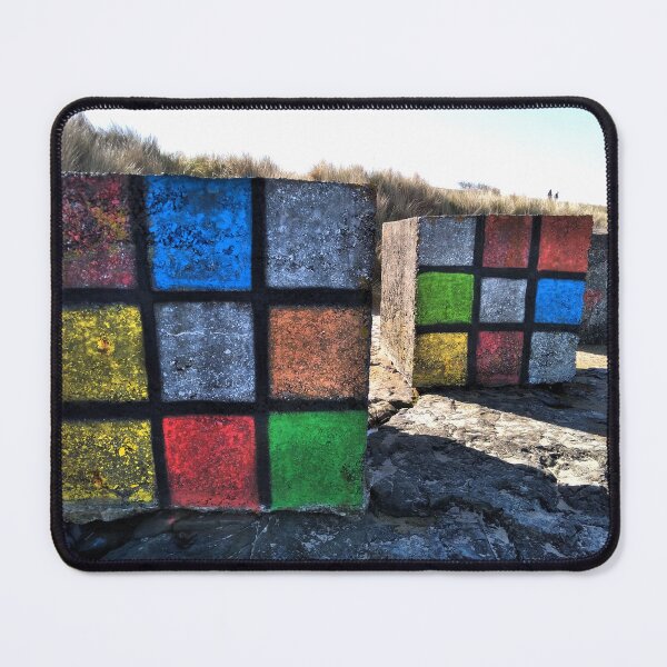 Item preview, Rubic's Cube decorated beach defence block designed and sold by Richard Flint.