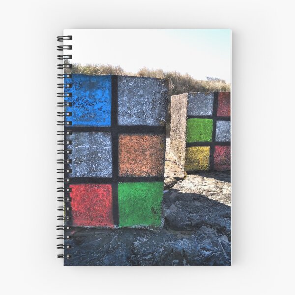 Item preview, Rubic's Cube decorated beach defence block designed and sold by Richard Flint.