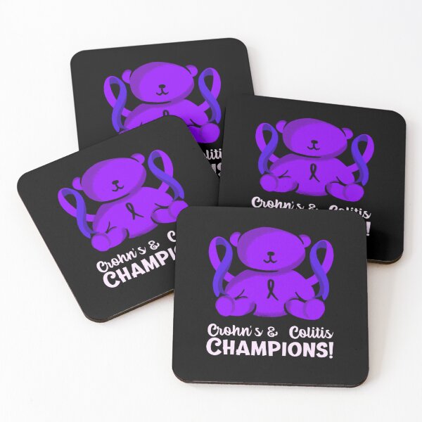 Item preview, Crohns and Colitis Champions! purple ribbon awareness designed and sold by Rodayna Elnaggar.