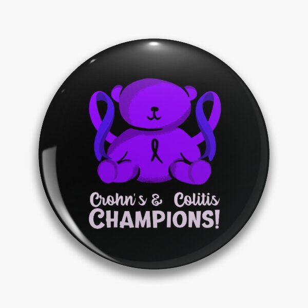 Item preview, Crohns and Colitis Champions! purple ribbon awareness designed and sold by Rodayna Elnaggar.