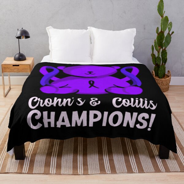 Item preview, Crohns and Colitis Champions! purple ribbon awareness designed and sold by Rodayna Elnaggar.