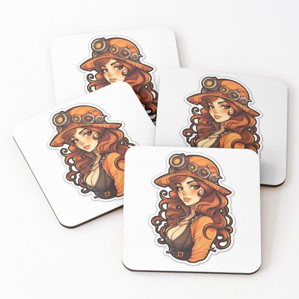Item preview, Steampunk Queen Steampunk Princess Wearing Orange designed and sold by PrincessJessieJ.
