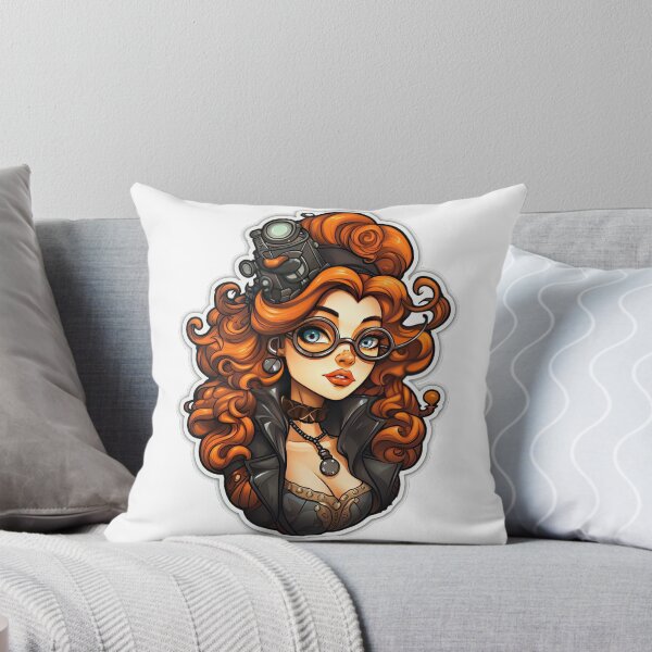 Item preview, Steampunk Queen Steampunk Princess Wearing Orange designed and sold by PrincessJessieJ.