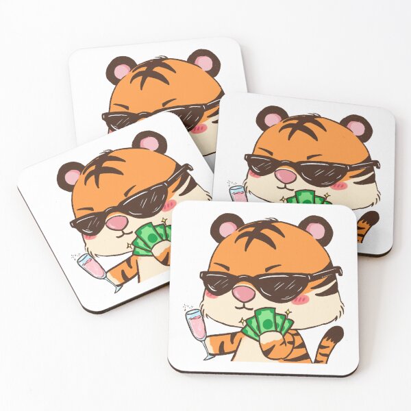 Item preview, CUTE CARTOON OF TIGER HAVING FUN designed and sold by Creativeanus.