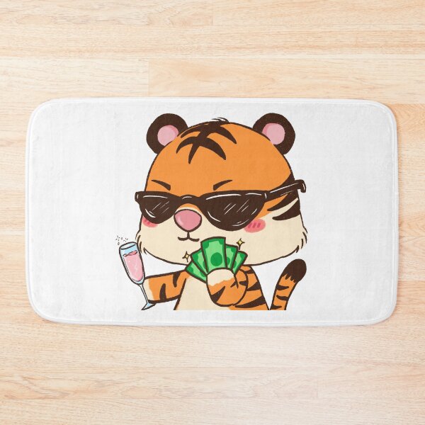 Item preview, CUTE CARTOON OF TIGER HAVING FUN designed and sold by Creativeanus.