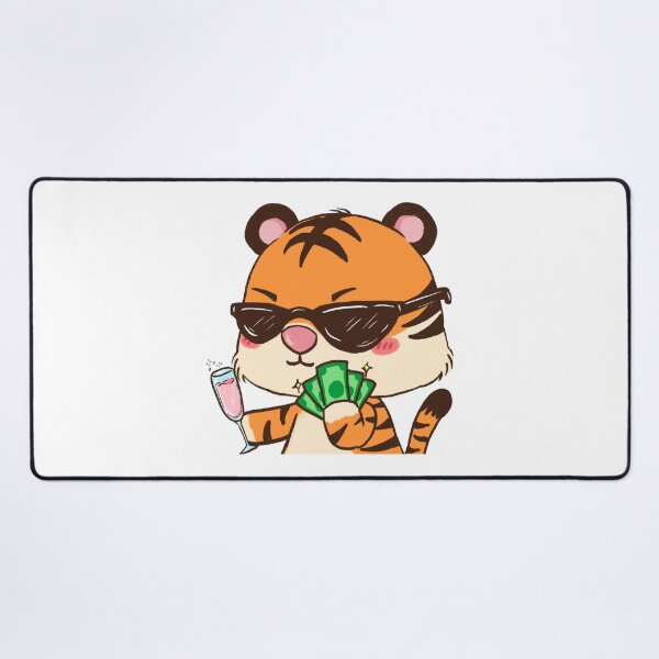 Item preview, CUTE CARTOON OF TIGER HAVING FUN designed and sold by Creativeanus.