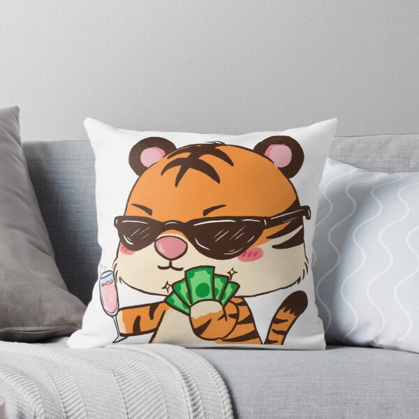 Item preview, CUTE CARTOON OF TIGER HAVING FUN designed and sold by Creativeanus.