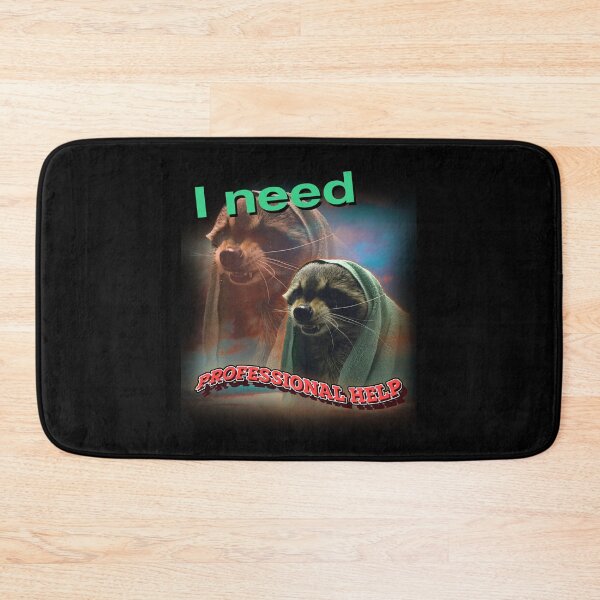 Item preview, I need professional help racoon word art meme designed and sold by YALPOShop.