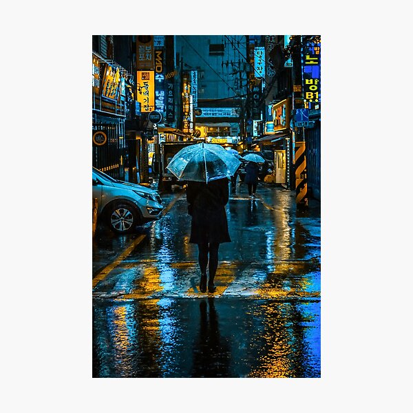 Incheon Rain Photographic Print