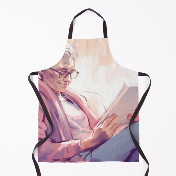 Item preview, An elderly woman reading a book designed and sold by isBotStore.