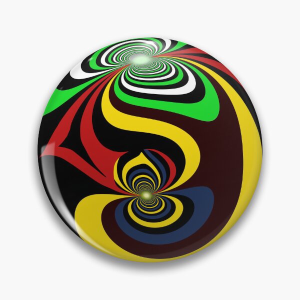 Item preview, circle with swirling lines of color and black and white designed and sold by Robin3DT.