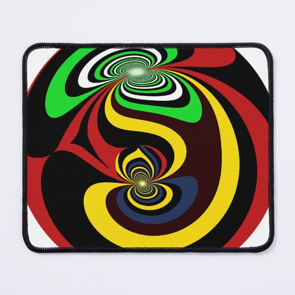 Item preview, circle with swirling lines of color and black and white designed and sold by Robin3DT.