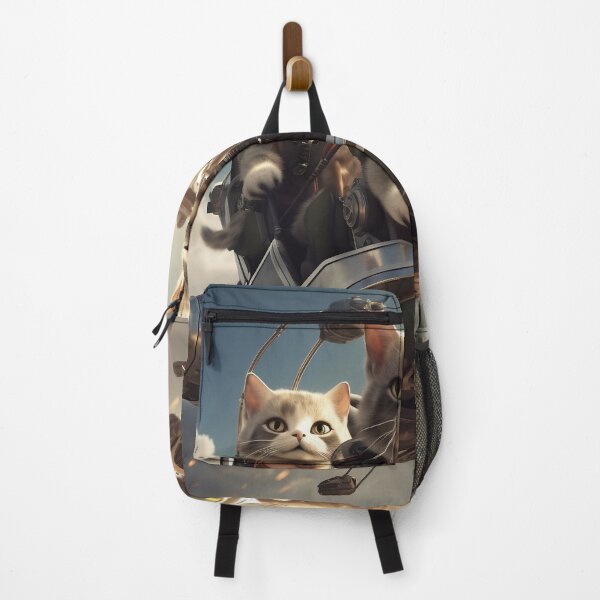 Item preview, Gray Tabby Cat Kitty Kitten Family Electric Flying Car designed and sold by BDMeow.