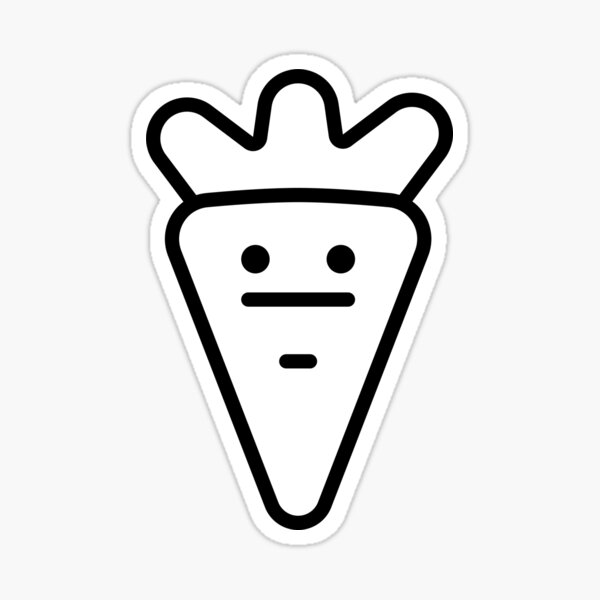 A Simple Carrot Sticker