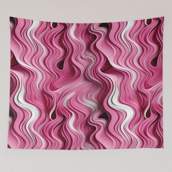 Item preview, 3D Pink, Light pink Modern Pattern designed and sold by CoputerEasel.