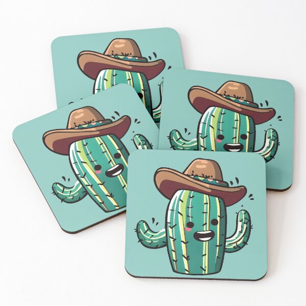 Item preview, Astonished cowboy cactus designed and sold by Doctrine-Design.