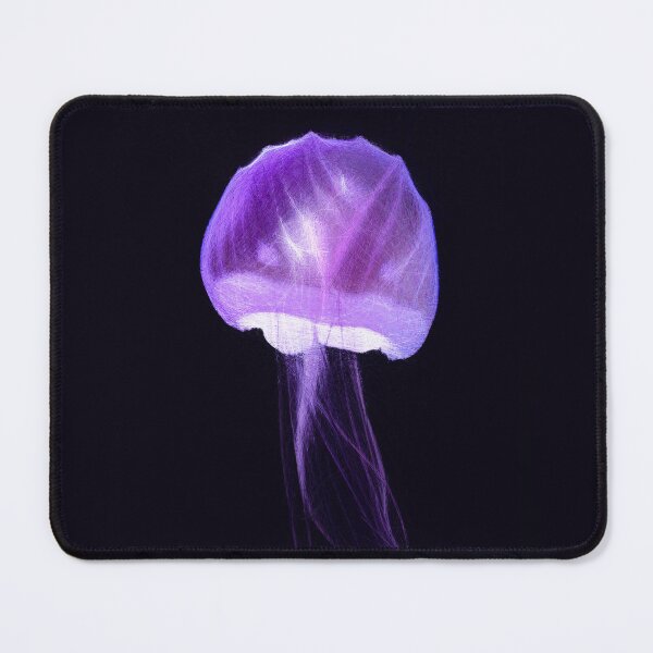 Item preview, Purple jelly fish in dark water. Image created using geometric shapes designed and sold by EdgyEdgeArt.