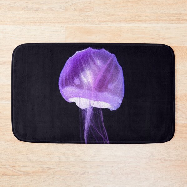 Item preview, Purple jelly fish in dark water. Image created using geometric shapes designed and sold by EdgyEdgeArt.
