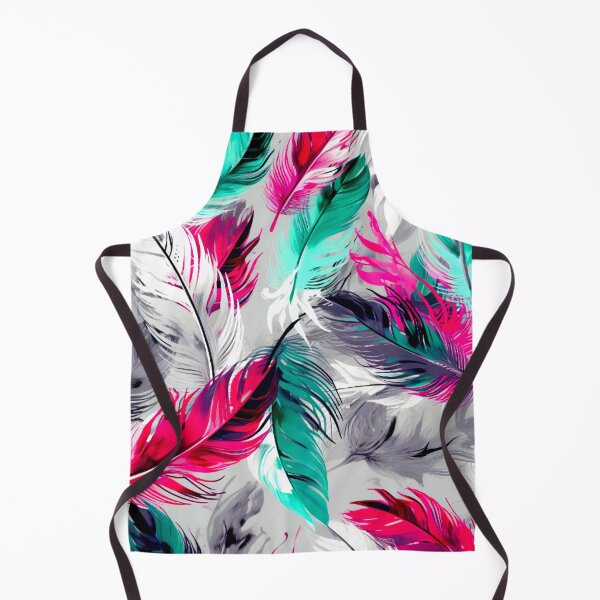 Item preview, Feathers - Fuchsia, teal, gray, silver, white 2 designed and sold by Highlandkings.