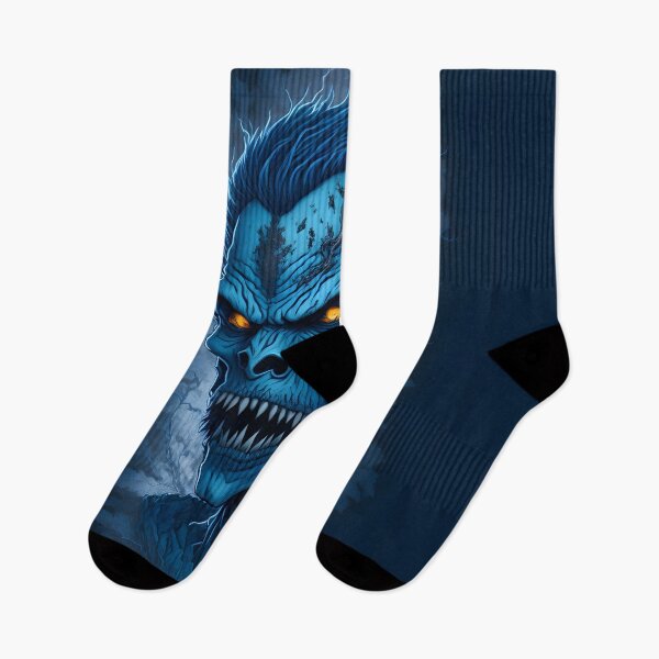 Item preview, Blue Zombie Monster Misty Background designed and sold by ZanyPaintbrush.