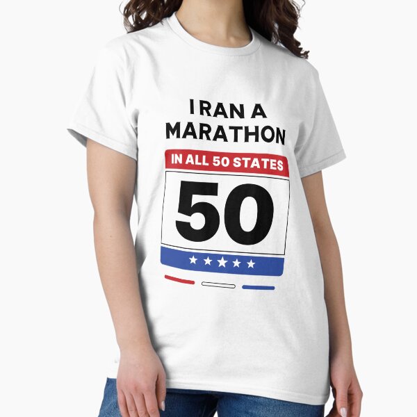 Item preview, 50 State Marathon Challenge I Ran a Marathon in all 50 States designed and sold by Uppercase Tees.