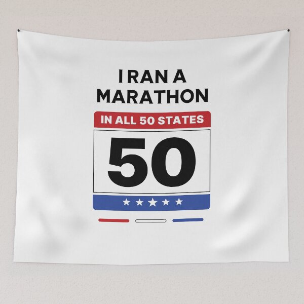 Item preview, 50 State Marathon Challenge I Ran a Marathon in all 50 States designed and sold by Uppercase Tees.
