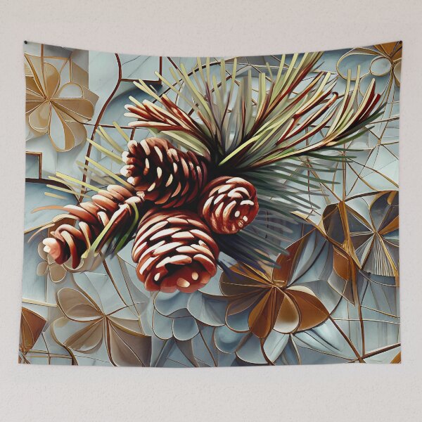 Item preview, Pine Cones on Textured Background  designed and sold by Dana Roper.