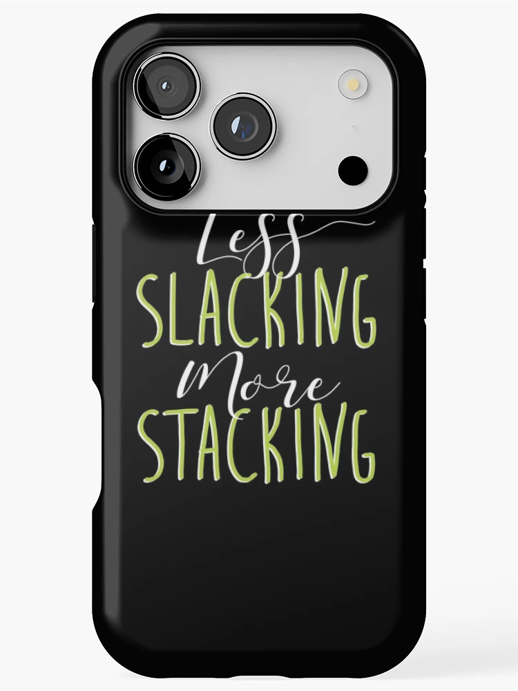 Thumbnail 1 of 4, iPhone Case, Speed Stacking: "Less Slacking More Stacking" designed and sold by LADGraphics.