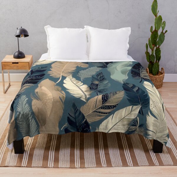 Item preview, Feathers - Khaki, navy, white, gray, black designed and sold by Highlandkings.