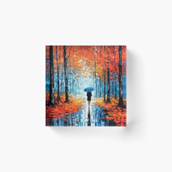 Item preview, Rainy Autumn Day Walk in the Park designed and sold by Yontartov.