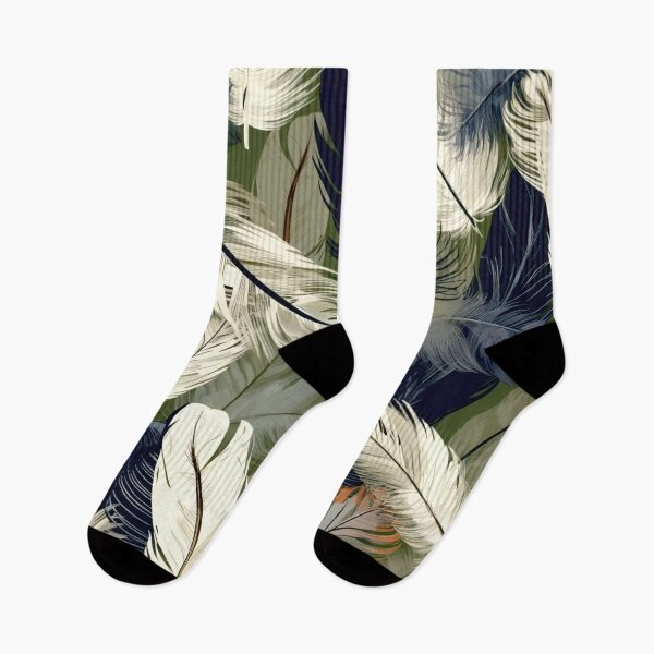 Artikelvorschau, Feathers - Khaki, navy, white, gray, black 2 entworfen und verkauft von Highlandkings.