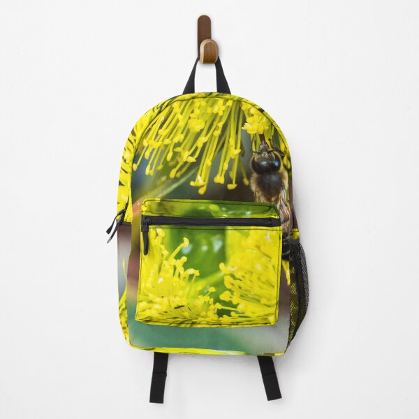 Item preview, Bee polinating yellow flowers designed and sold by Images by Chris de Blank.