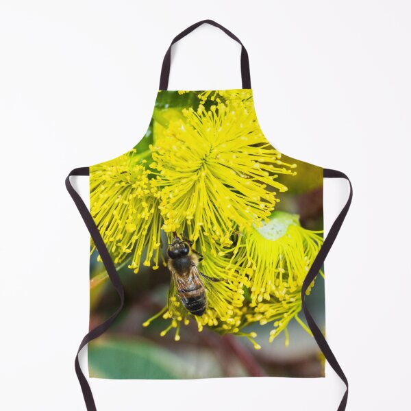 Item preview, Bee polinating yellow flowers designed and sold by Images by Chris de Blank.