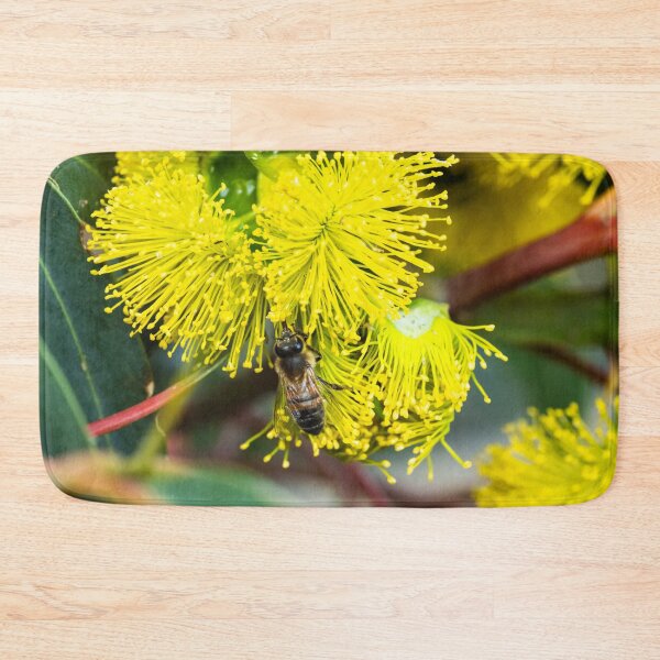 Item preview, Bee polinating yellow flowers designed and sold by Images by Chris de Blank.