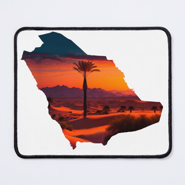Item preview, Saudi Arabia map and landscape designed and sold by landscapeworlds.