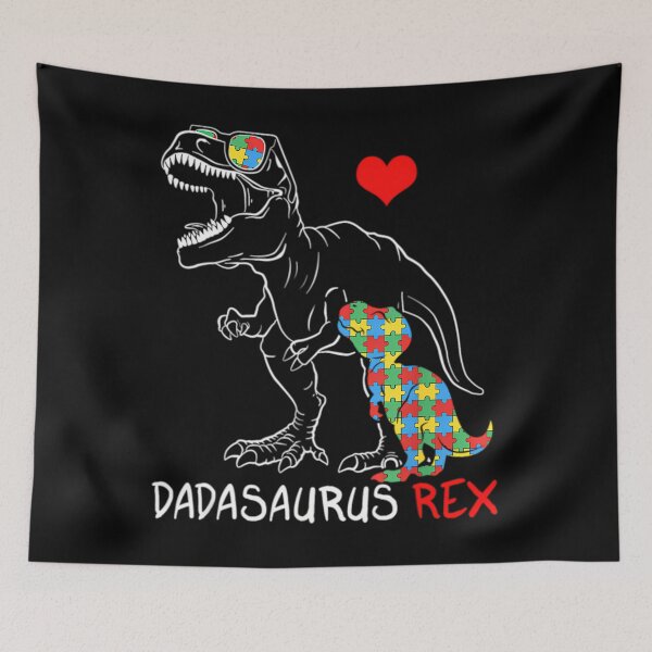 Item preview, Dadasaurus Daddy Rex Autism Awareness designed and sold by HezekiahMainPr.