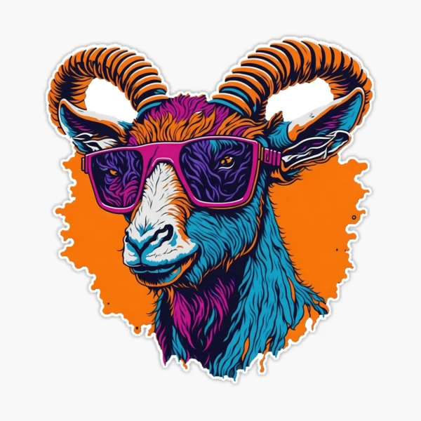 The Cool Goat | Sticker