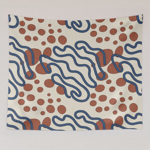 Item preview, Pebbles in the stream- Abstract art pattern designed and sold by AEFresia.