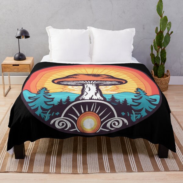 Item preview, Mushroom Retro Psychedelic Shroom Art designed and sold by Trippinink-.