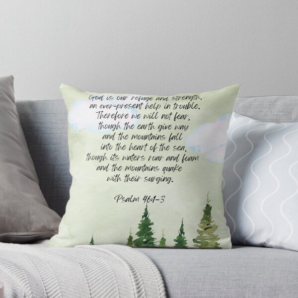 Item preview, Psalm 46:1-3 watercolor Bible verses designed and sold by GracefulGems.