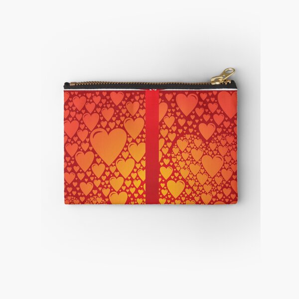 Item preview, Red Ribbon Gift Box with Hearts Print Happy Birthday Surprise designed and sold by WinfinityDesigns.