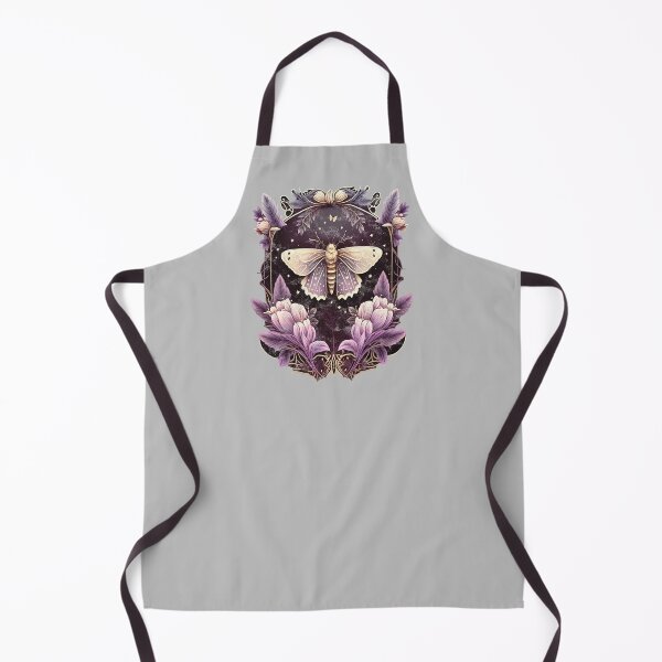 Item preview, Moth, Art Deco, purple, autumn crocus, nocturnal butterfly, distressed designed and sold by nitty-gritty.