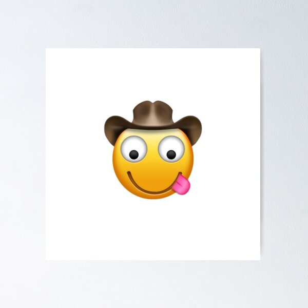 P sters Cowboy Emoji Redbubble