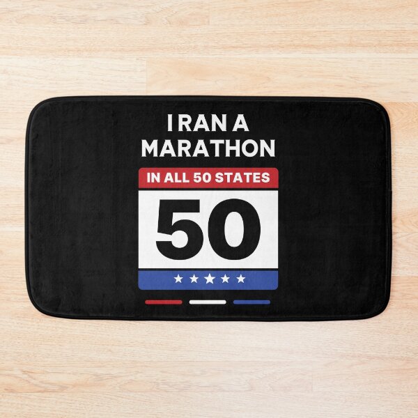 Item preview, I Ran a Marathon in all 50 States 50 State Marathon Challenge designed and sold by Uppercase Tees.