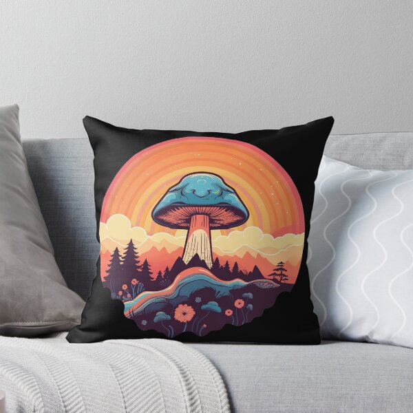 Item preview, Retro Mushroom Psychedelic Shroom Art designed and sold by Trippinink-.